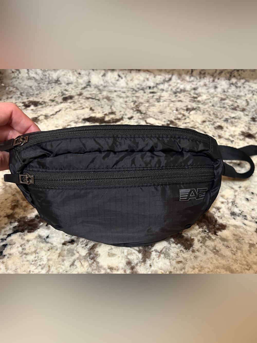 NEW American Eagle Black Nylon Belt Bag / Waist Pack